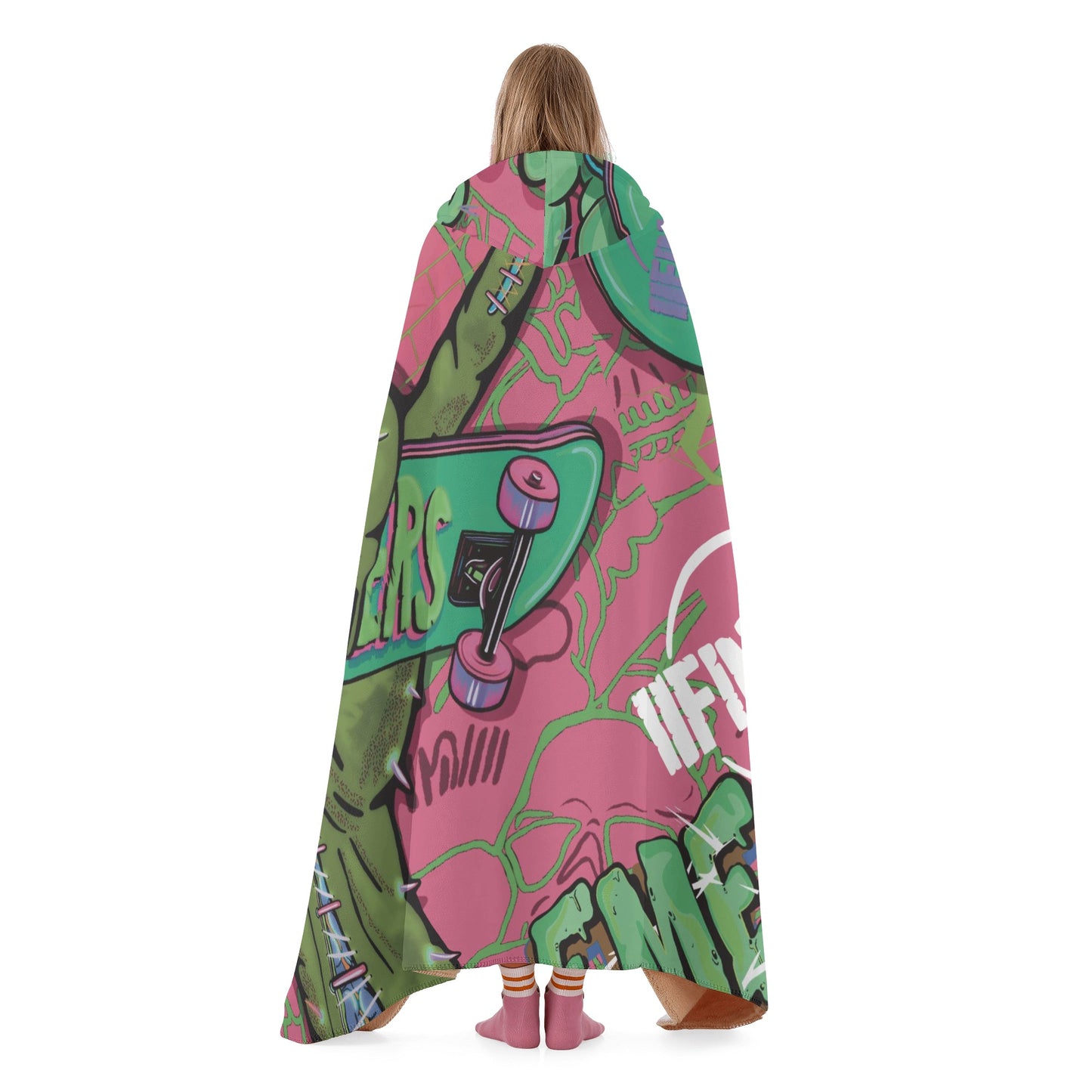 Skateboarding Hooded Blanket