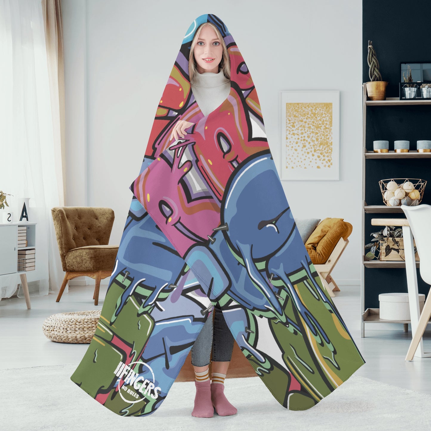 “Ripper skate life “Hooded Blanket