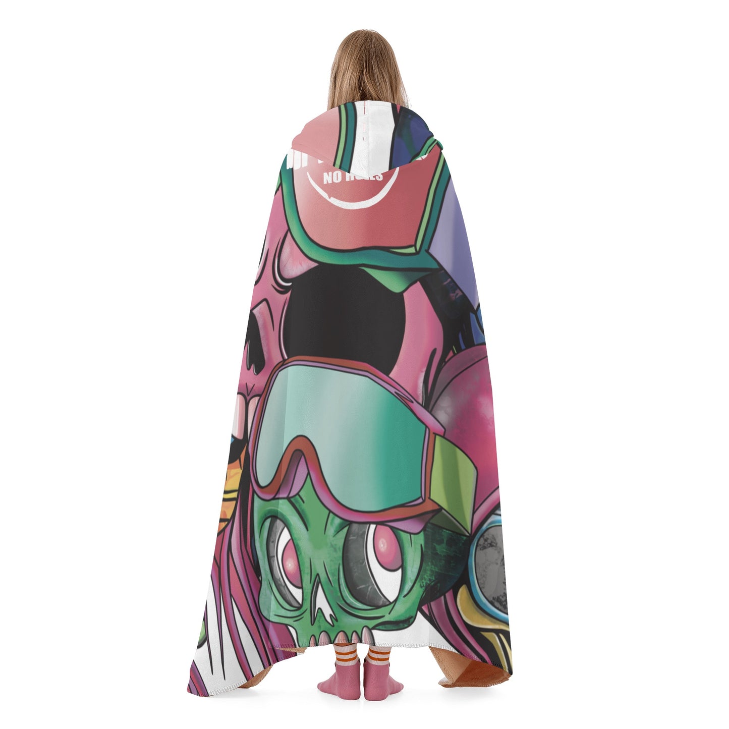 ‘Crazy faces’ Hooded Blanket
