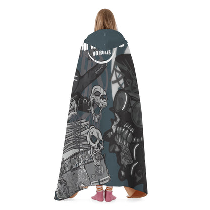 “Surfing skulls” Hooded Blanket