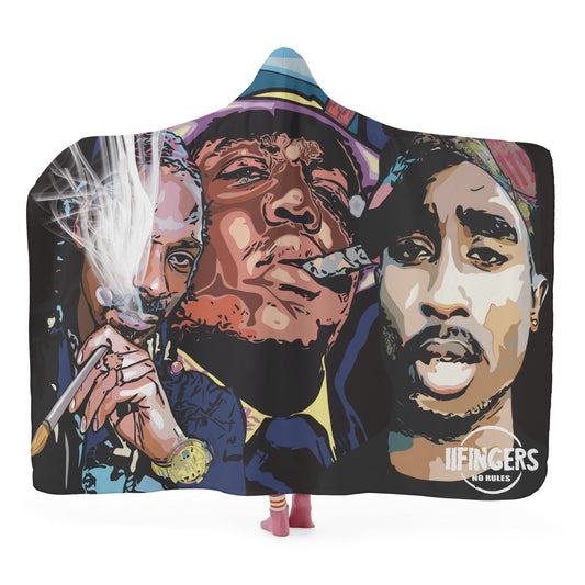 Hooded Blanket ( hand drawn famous faces )