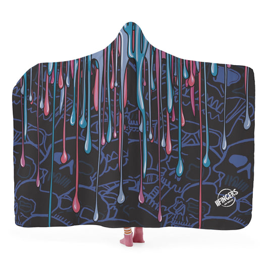 “Liquid motion “ Hooded Blanket