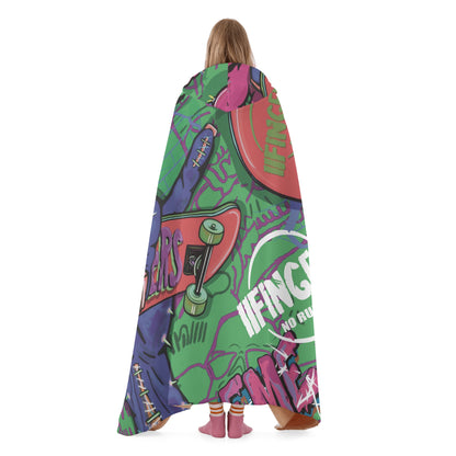 Skateboarding Hooded Blanket