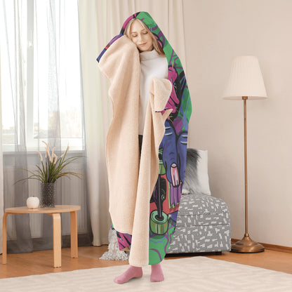 Skateboarding Hooded Blanket