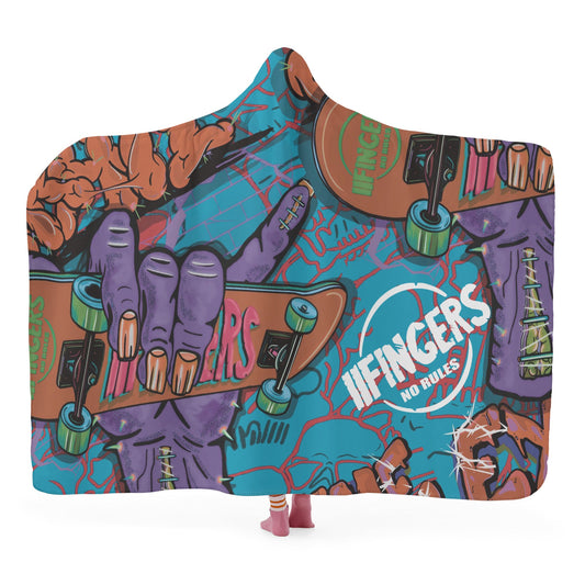 Skateboarding Hooded Blanket