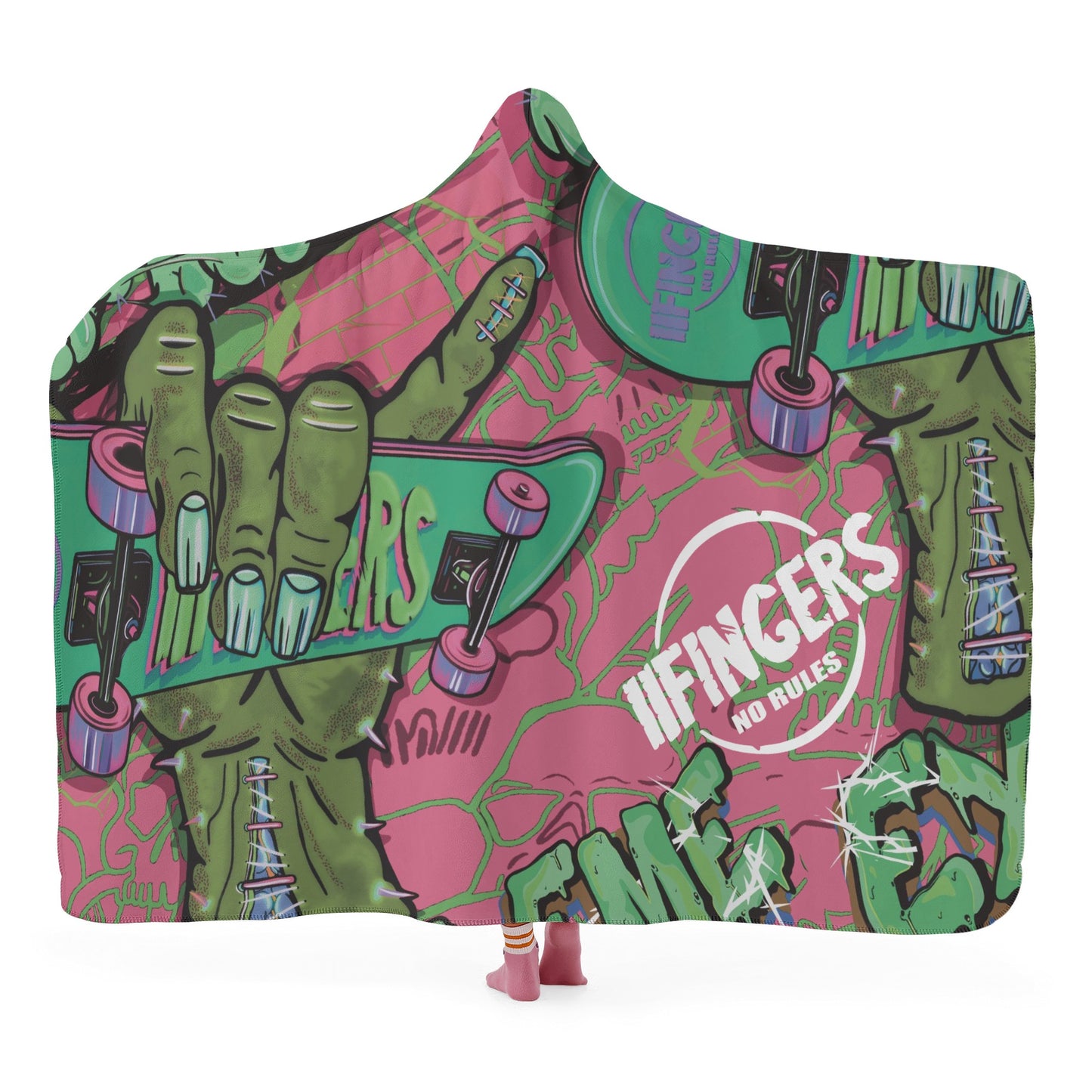 Skateboarding Hooded Blanket