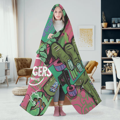 Skateboarding Hooded Blanket
