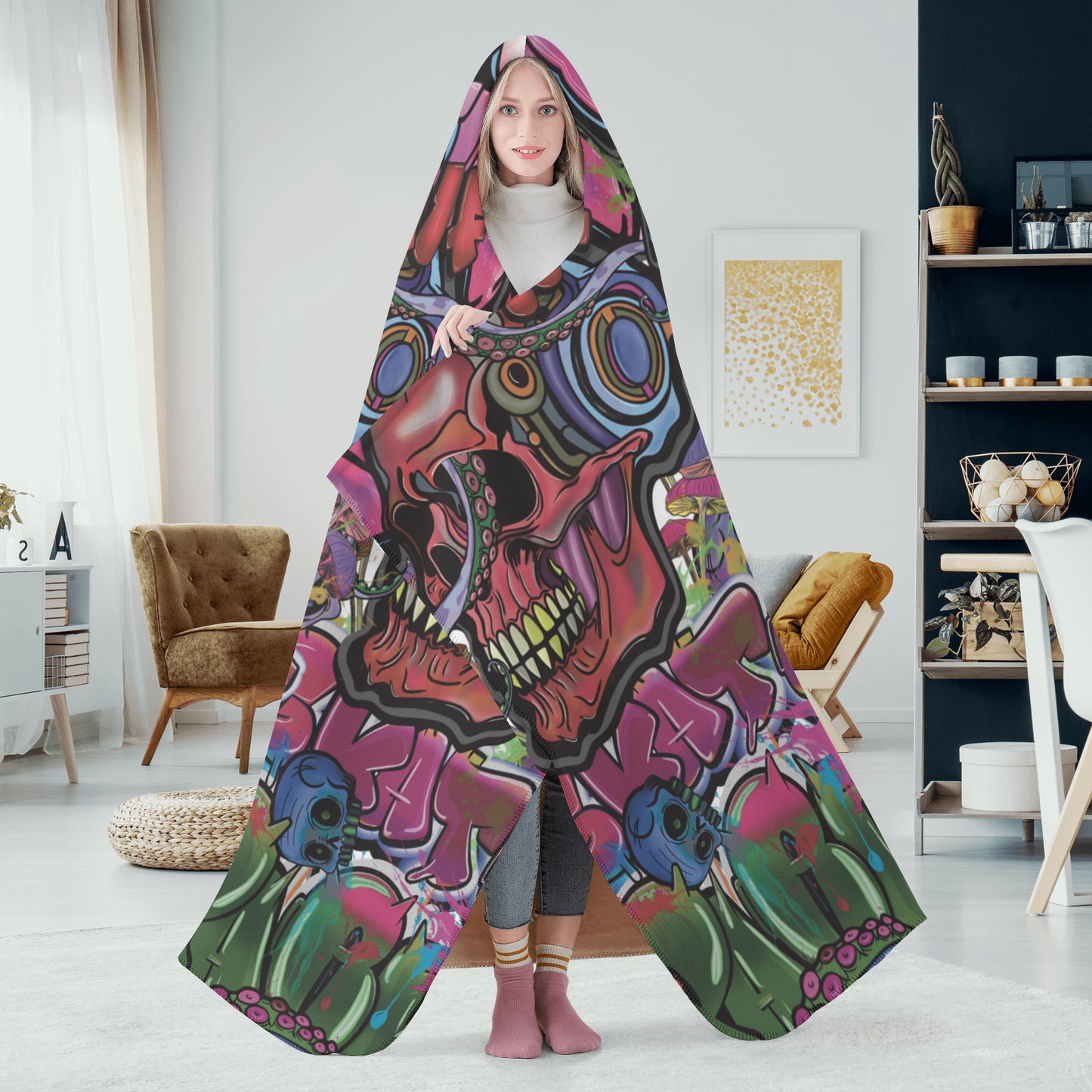 ‘Skate park’Hooded Blanket