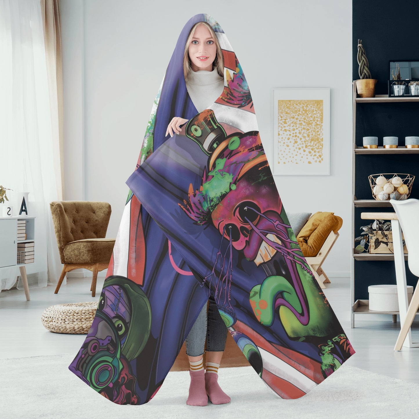 ‘American spray can causing trouble “Hooded Blanket