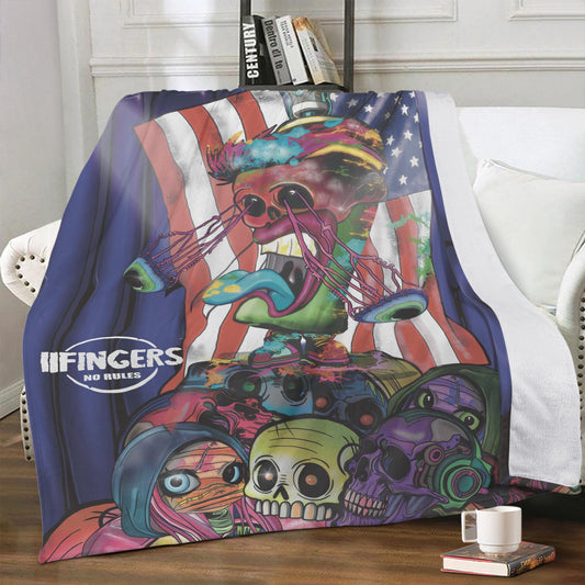 ‘American spray can trouble ‘Soft Polyester Premium Fleece Blanket