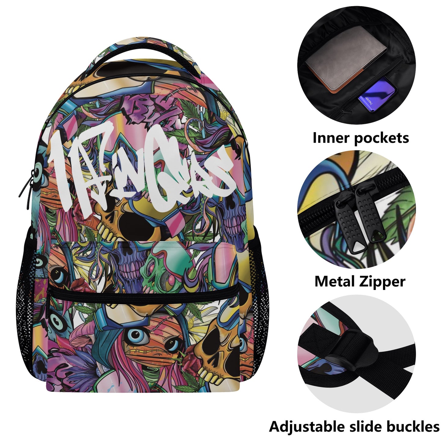 ‘Crazy faces “New Casual Style School Backpack