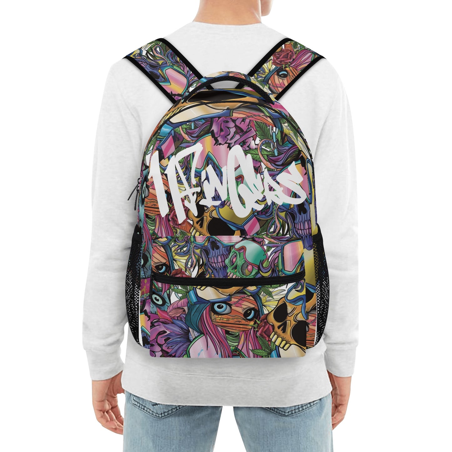 ‘Crazy faces “New Casual Style School Backpack