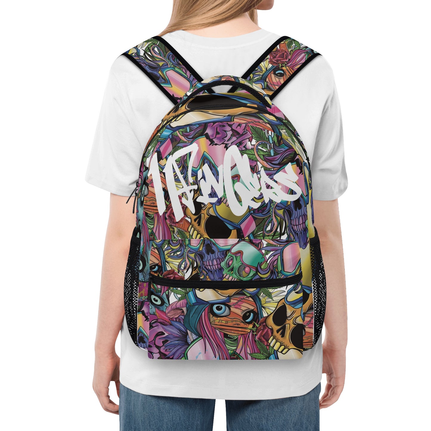 ‘Crazy faces “New Casual Style School Backpack