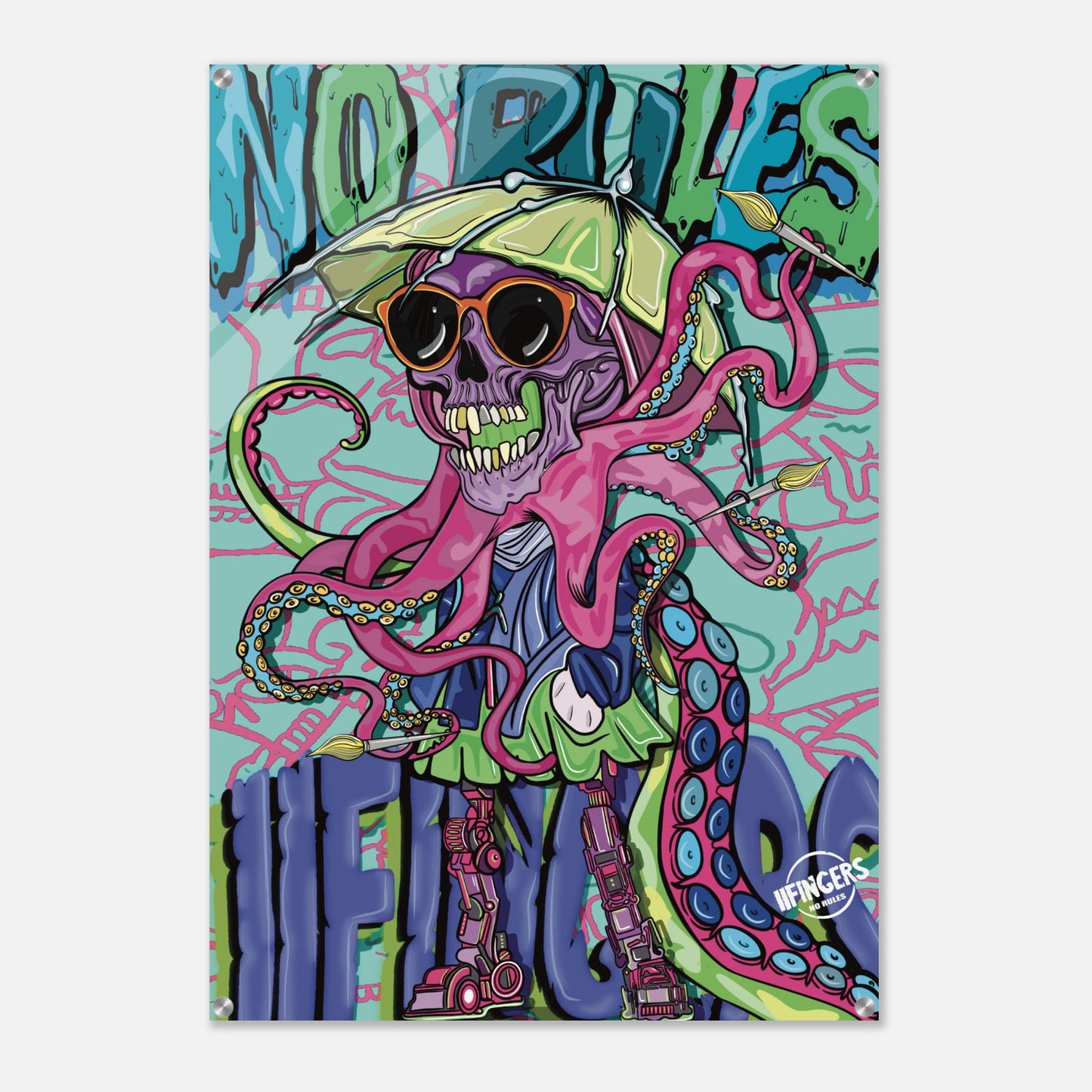 “No rules artist “ Acrylic Print