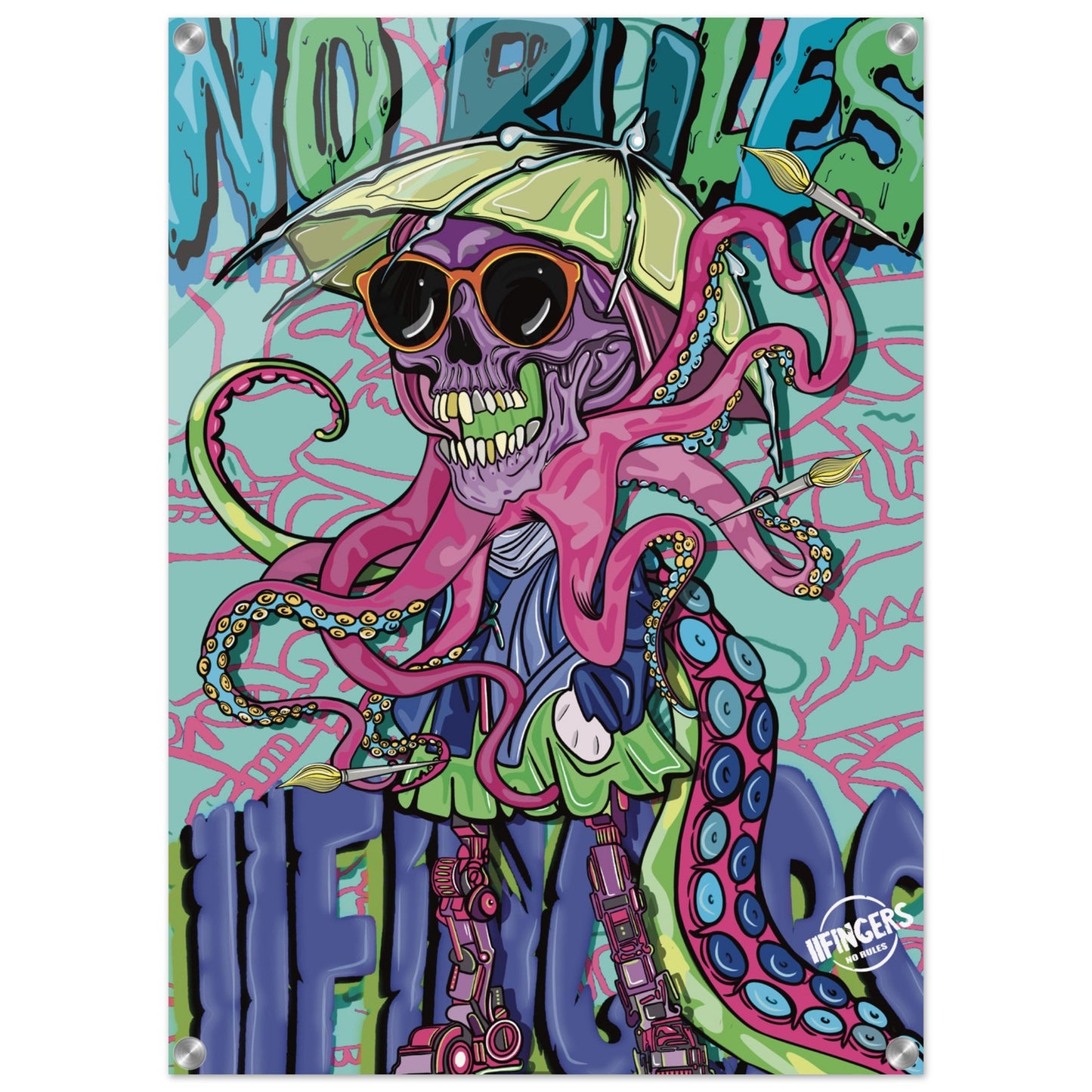 “No rules artist “ Acrylic Print