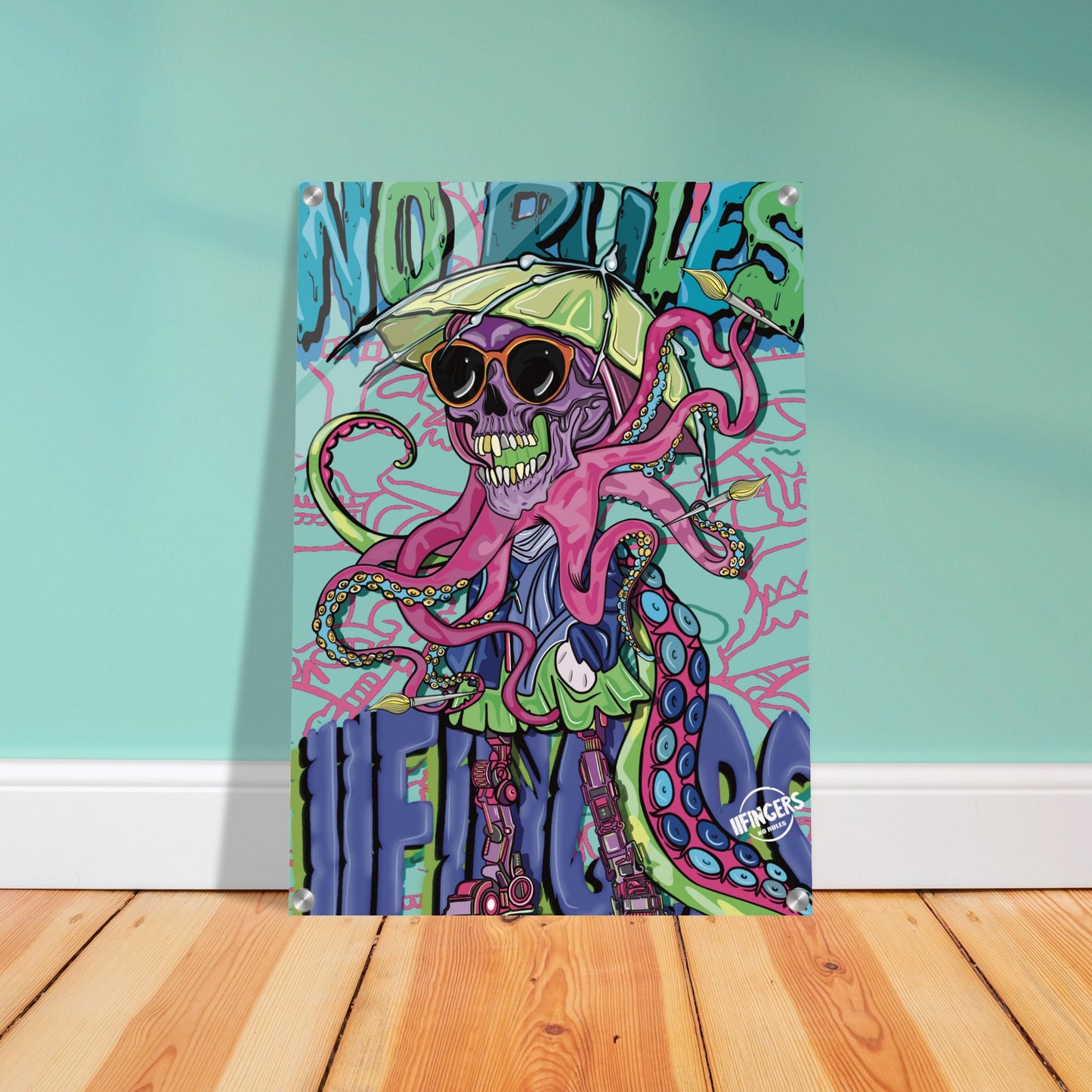 “No rules artist “ Acrylic Print