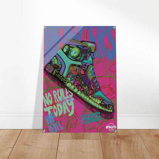 No rules sneaker - Acrylic Print