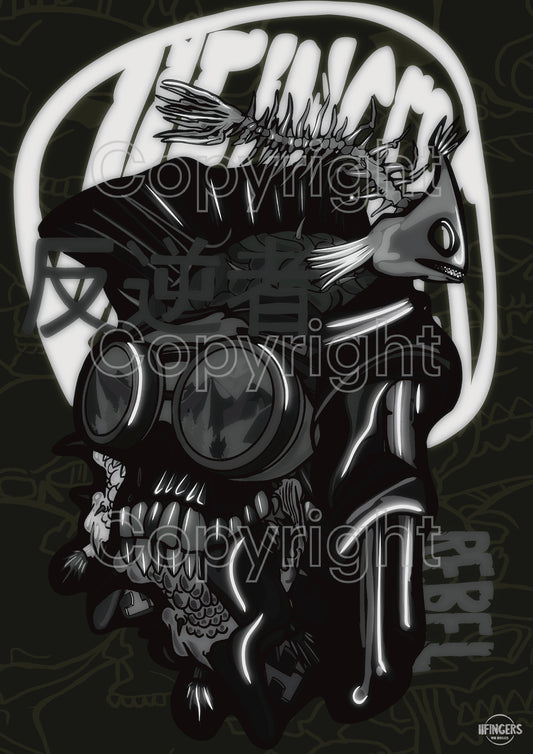 Skull bw