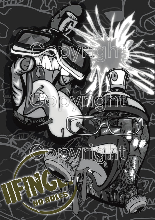 Spray Can BW