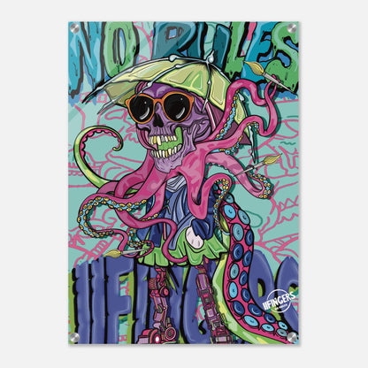 “No rules artist “ Acrylic Print